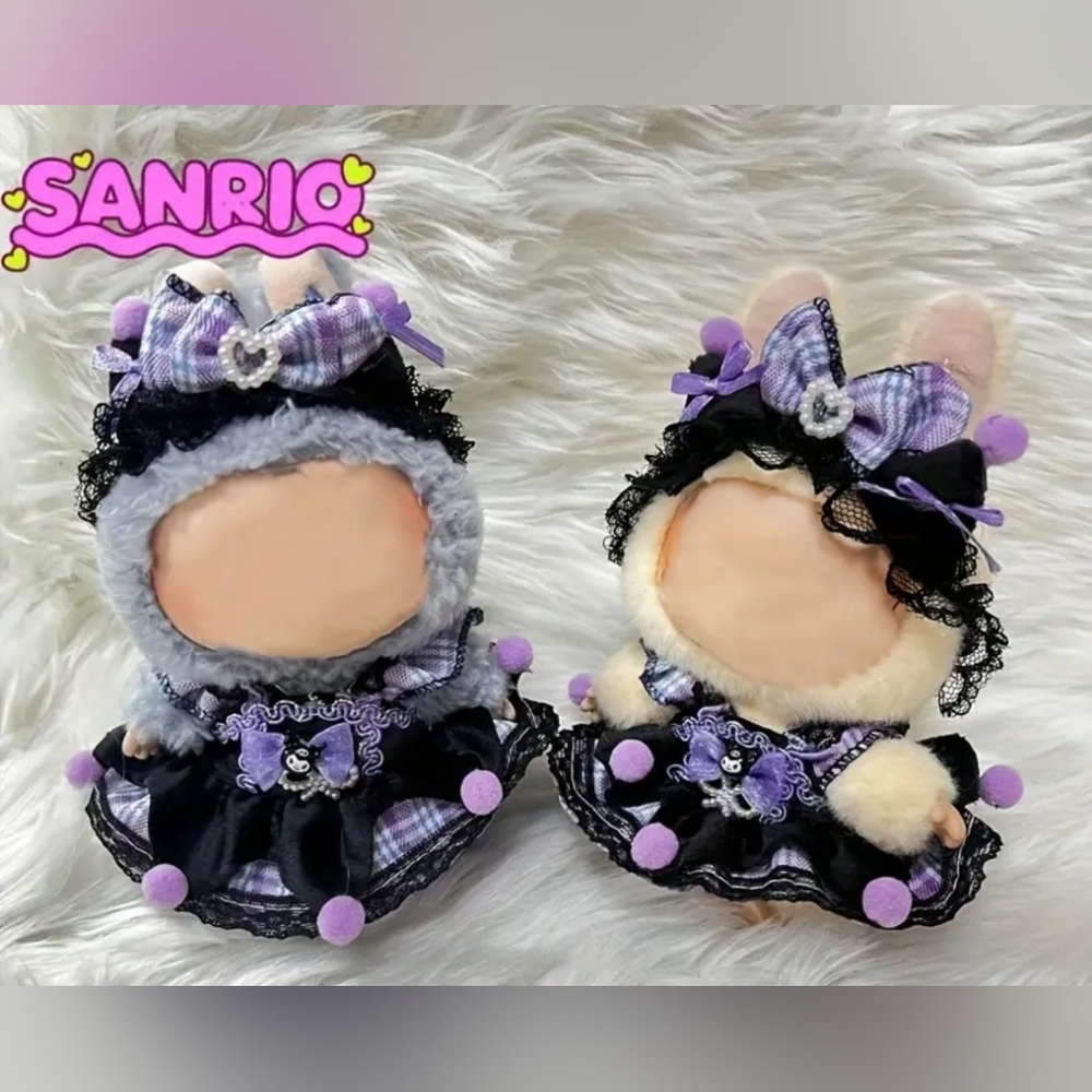 Kuromi Dress Set for For Labubu Or Any Other 15-17cm Doll- NIP